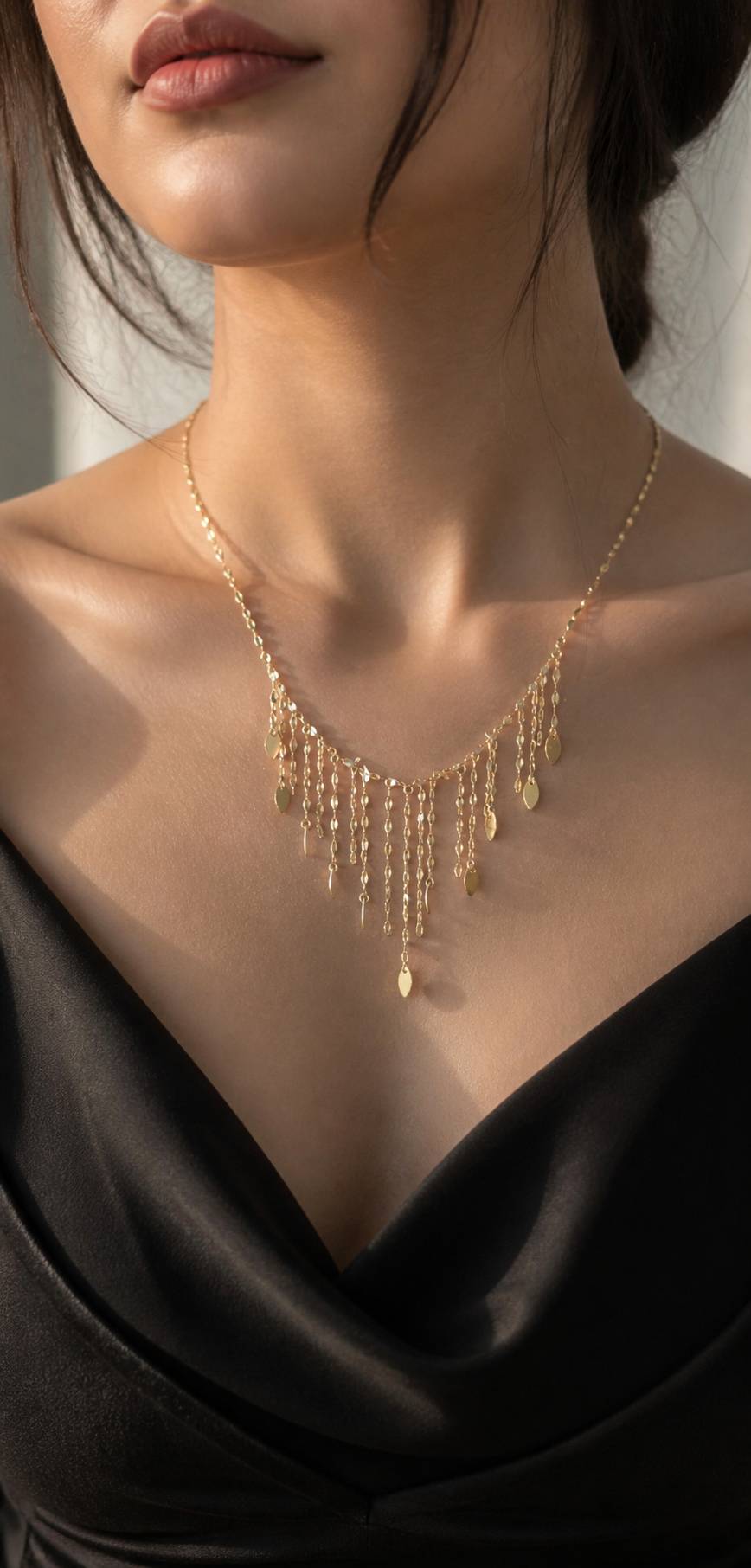گردنبند شرابه‌ای Masi Gold